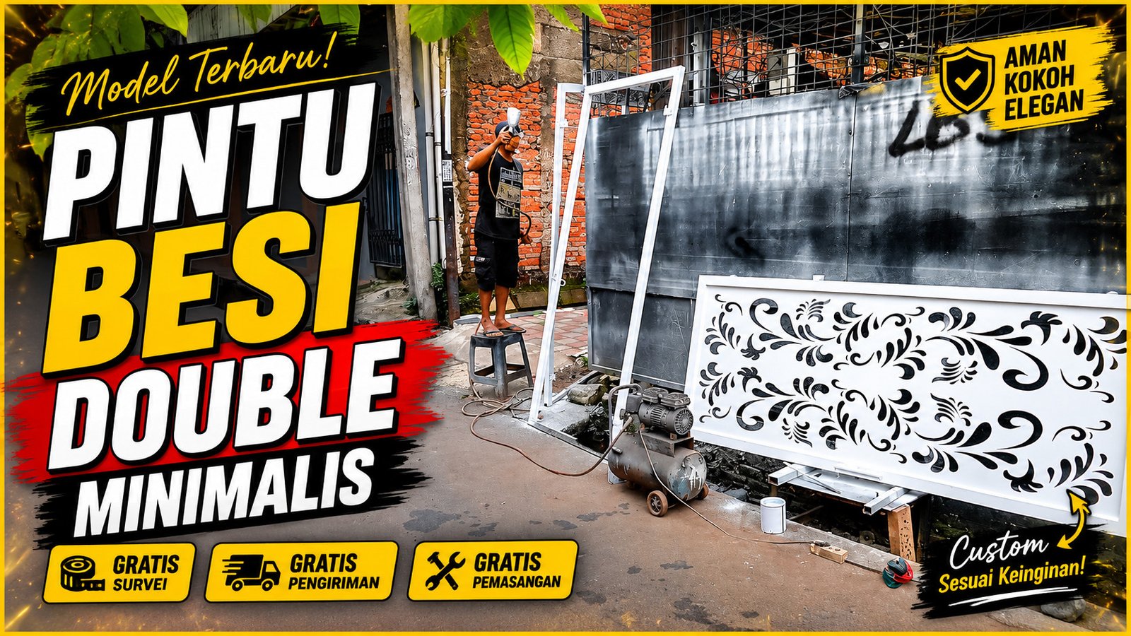 Pintu Besi Double Minimalis: Model Terbaru, Harga, dan Kelebihannya 2026