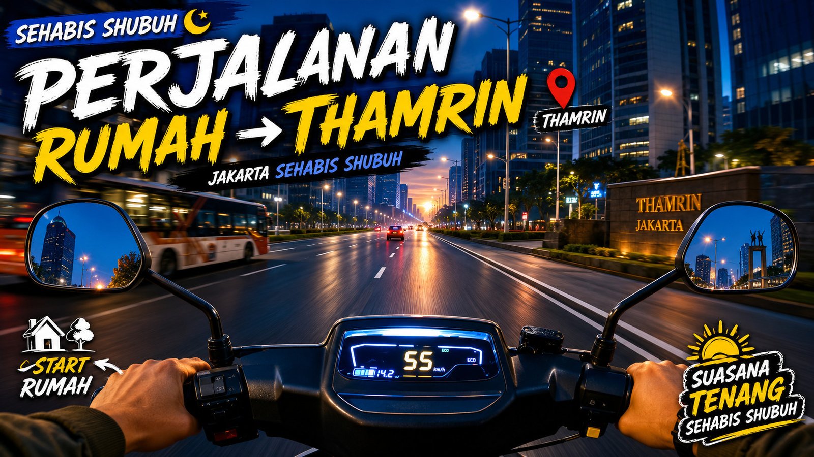 MotoVlog Yamaha F1ZR Marlboro dari Rumah ke Thamrin Jakarta
